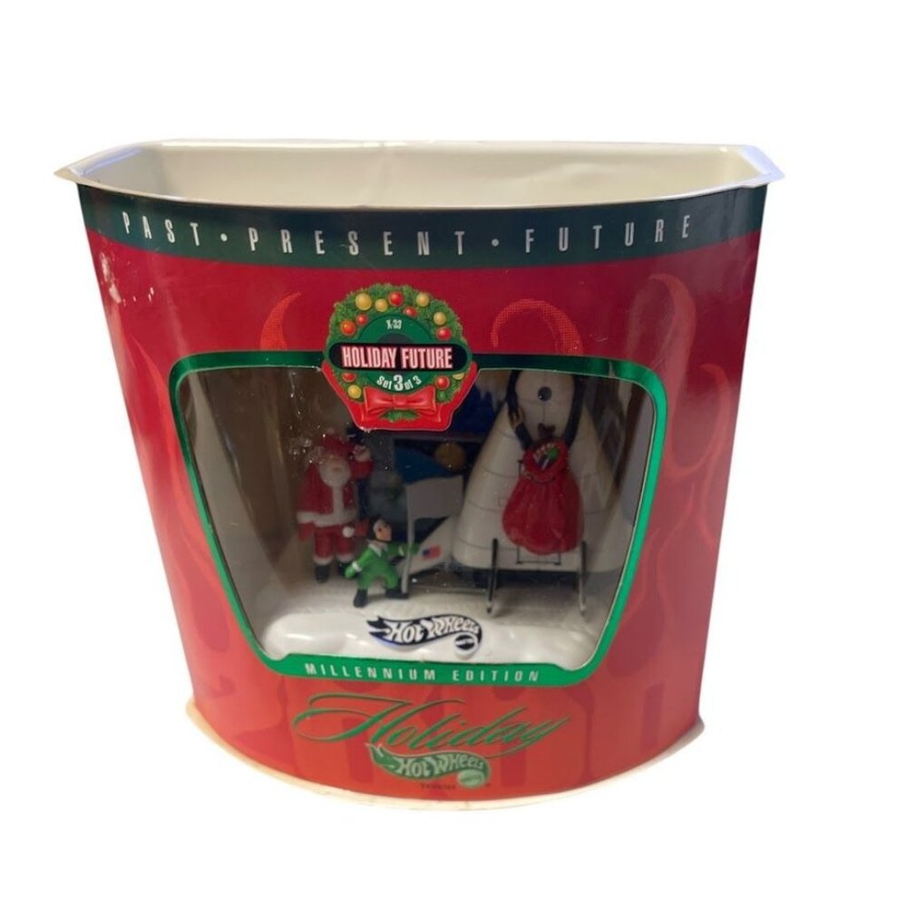 Hot Wheels Holiday Future Millennium Edition Collectible Diorama Display - 1999